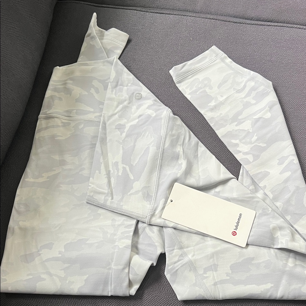 Lululemon Athletica White Camo Leggings